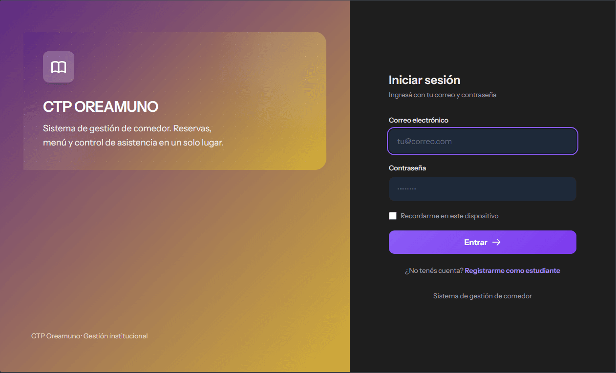 Proyecto Comedor